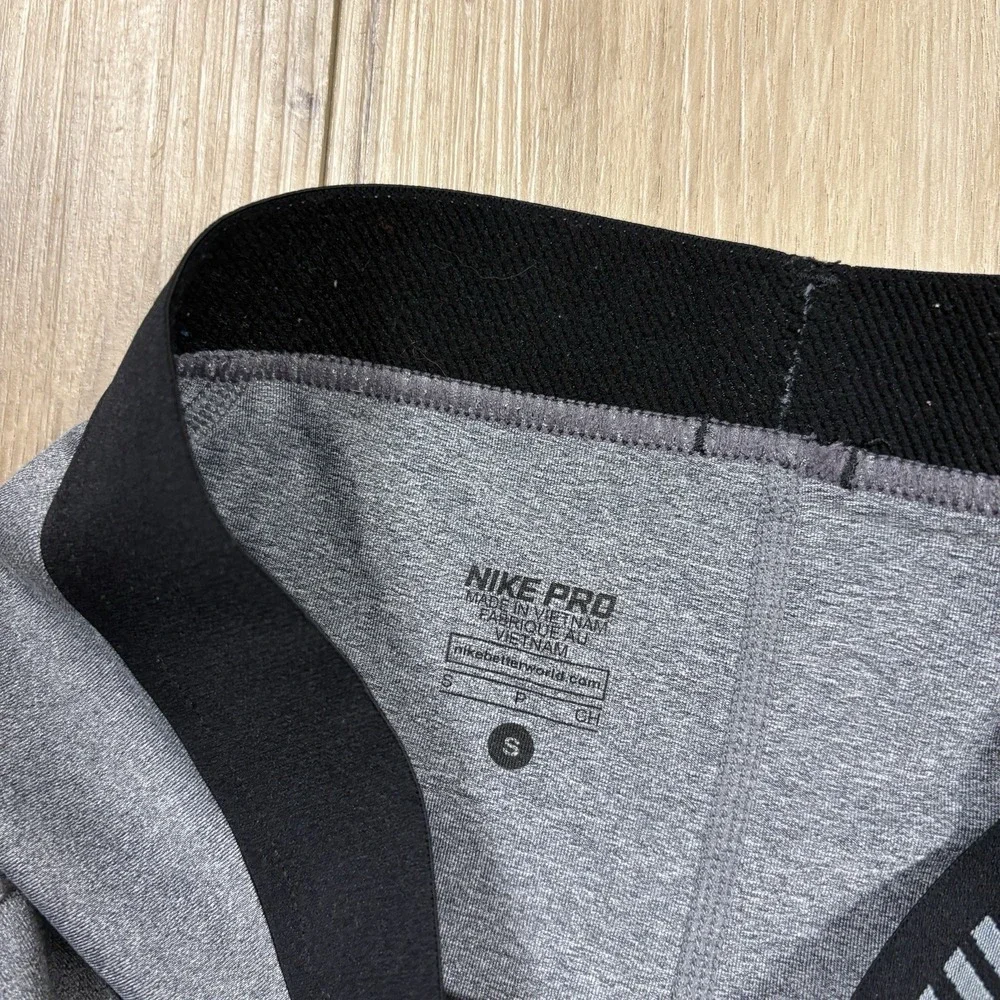 Nike Pro Dri-FIT Shorts Womens Small Gray‎ Compression Training Gym 6
